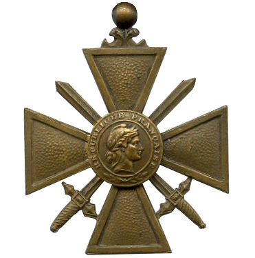 Archivo:Croix de Guerre 1939 France AVERS.png