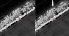 Destrucción de elementos de defensa aérea ucranianos identificados como S-300 por los rusos pero identificados como lanzadores Patriot por algunos analistas OSINT.