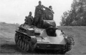 Otro T-70 en servicio alemán.