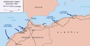 Desembarcos de la Operación Torch.