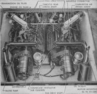 Compartimento del grupo motor del M24 Chaffee.