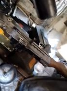 Ametralladora FN MAG en el interior de un Leopard 2A4 CAN ucraniano.
