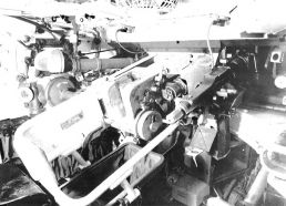 Interior de una torreta fabricada en 1940 y armada con el cañón 5 cm KwK 38 L/42.