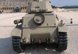 Parte trasera de un Hotchkiss H39.