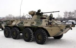 BTR-80A de la ODON rusa (tropas internas) en 2010.