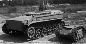 Vehículos de demolición teledirigidos alemanes Borgward B IV y Goliath.
