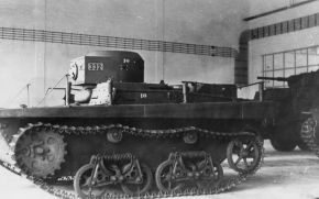 Un T-37 en el campo de pruebas alemán de Kummersdorf.