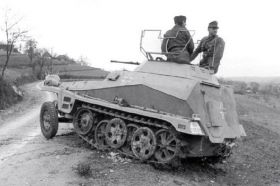 Parte trasera del Sd.Kfz. 250/9.