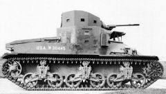 La segunda versión del M2 Medium Tank con su nueva torreta.