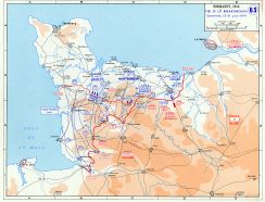 Ruptura en St. Lô realizada por los estadounidenses entre el 25 y el 31 de julio de 1944.
