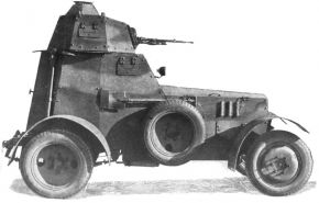 Versión del Samochód pancerny Wz.34 armada con la ametralladora Ckm wz. 25 Hotchkiss de 7,92 mm.
