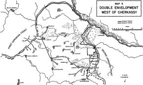 Embolsamiento de las tropas alemanas al oeste de Cherkasy.