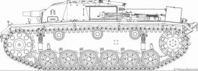 Plano lateral del StuG III Ausf. A.