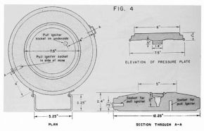 Esquema de una Tellermine 43 realizado por el Servicio de Inteligencia Militar de Estados Unidos en 1943.