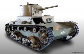 Vickers E Type B del Ejército Finlandés modificado con torreta de T-26.