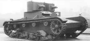 Vickers E Type A original, armado con ametralladoras Vickers.