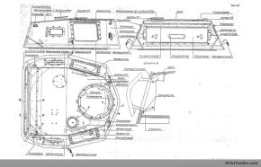 Plano original de la torreta ampliada introducida en el Panzer III (5 cm) Ausf. H.