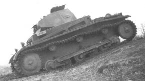 Un Panzer II Ausf. a/1 sin armamento.