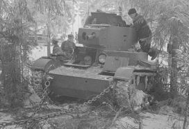 Un KhT-130 capturado por tropas finlandesas durante la Guerra de Invierno.