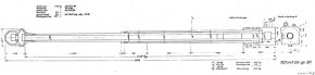 Esquema del cañón sK 18 de 105 mm reformado para armar al "Dicker Max".