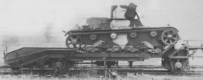 El segundo prototipo, con camuflaje en un tren.