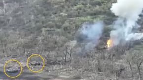 La fuerza blindada rusa es de al menos dos tanques operando en pareja.