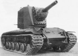 El U-3, un prototipo del KV-2, en febrero de 1940.