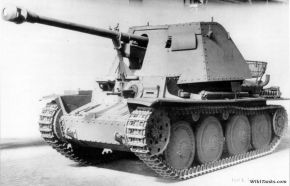 Prototipo del Panzerjäger 38(t) für 7,5 cm PaK 40/3 Ausf. H, actualmente más conocido como Marder III Ausf H.