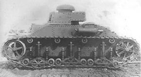 Prototipo de tanque ligero T-19, que sería rechazado en 1931 en favor del T-26.