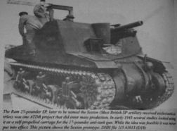 Prototipo Ram 25-pdr SP, posteriormente renombrado Sexton.