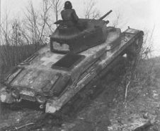 Un Turán I de la 2.ª División Blindada Húngara en la región de Galitzia, verano de 1944.