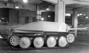 Primer prototipo del Jagdpanzer 38, enero de 1944.