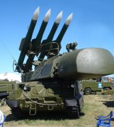 Torreta con radar integrado de un TELAR 9A310M1-2 (Buk-M1-2).