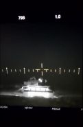 Imagen de la cámara térmica del comandante en una situación diurna con humo.