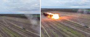 Caída y posterior explosión de la manguera en la acción antes descrita.