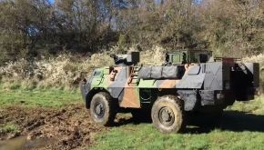 Fuerzas ucranianas mostrando un VAB francés en octubre de 2022.