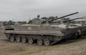Uno de los pocos BMP-3 de los que disponía Ucrania heredados de la URSS, septiembre de 2016.