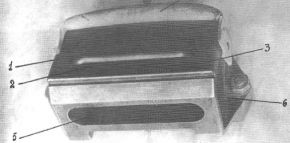 Visor del conductor, provisto de cristal laminado.