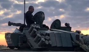 Torre del mismo PT-91 de la 22.ª Brigada Mecanizada, principios de octubre de 2023.