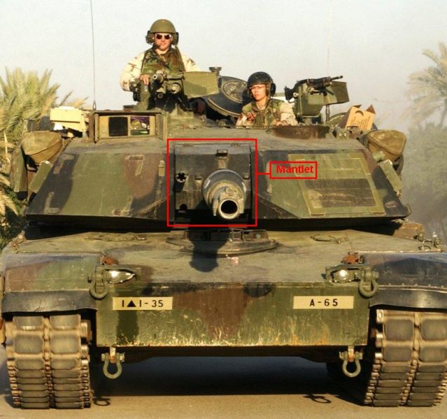 Archivo:Gun Mantlet of M1A1 Abrams.jpg