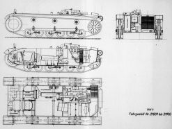 Plano del chasis del Panzer II Ausf. b con su nuevo rodaje y cadenas más anchas.