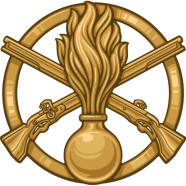 Insignia de la rama de infantería mecanizada ucraniana.