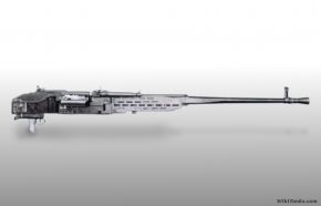 Ametralladora pesada Besa de 15 mm, basada en el diseño checo ZB-60 de igual calibre. En torno a 55 kg de peso.