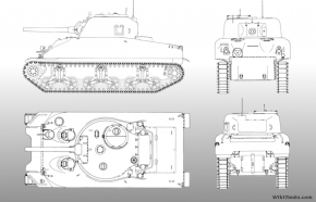 Plano de un M4A1 de producción mediada.