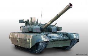 Un T-84BM Oplot expuesto en Kiev en 2018.