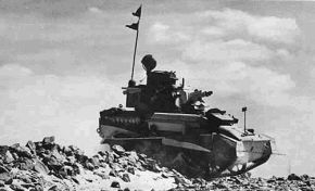 Posiblemente uno de los Light Tank Mark V australianos usados en operaciones en el Norte de África entre 1941 y 1942.