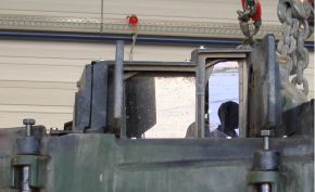 Mira principal del artillero (EMES-15) de un Leopard 2A5, montada encima de la torreta.